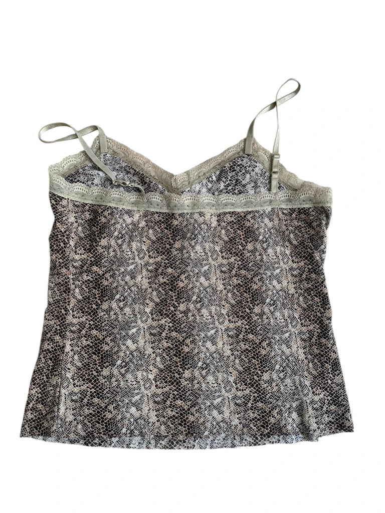 venom kiss – snakeprint lace cami (M)