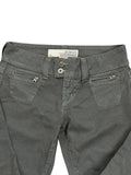 Grey Low-Rise Bootcut Pants (S)