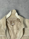 Beige Leather Jacket