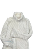 Snow Drift White Zip Sweater (M)