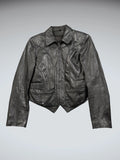 Wilsons Black Genuine Leather Vintage Jacket (M)