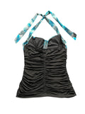 Light Blue Paisley Halter Top (S)