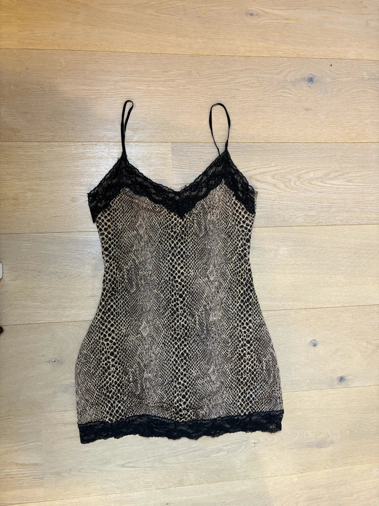 Animal Print Slip Dress