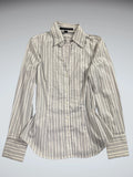 Classic Pinstripe Business Fitted Shirt (S)