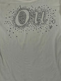 Phido Beige Rhinestone Vintage Top (M)