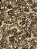 Light Brown Paisley Wrap Top (S)
