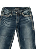Medium Wash Bootcut Jeans with Contrast Stitching (S)