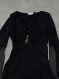 long sleeve top with charms