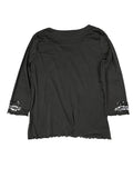 Sequin Wave Party Top in Black (M)