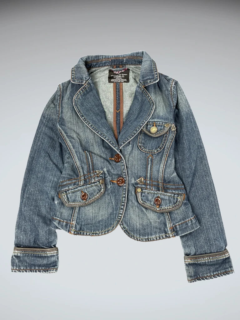 Azur Classic Fitted Denim Jacket (S)