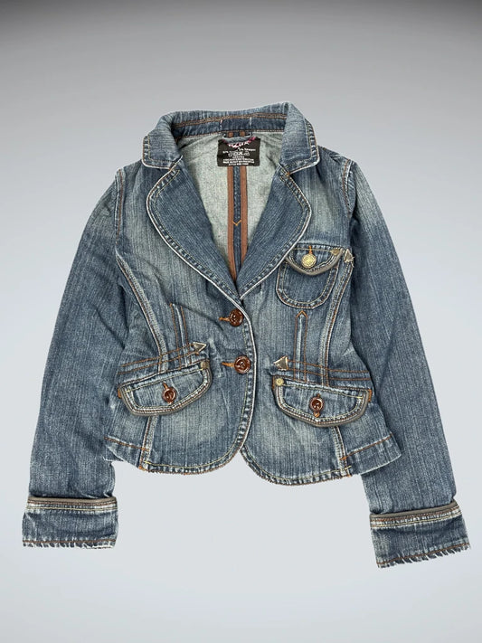 Azur Classic Fitted Denim Jacket (S)