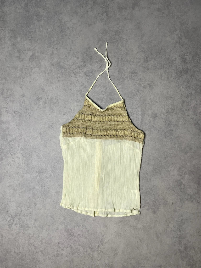 beach knit and cotton top