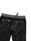 Juicy Couture Black Velour Pants (XS)