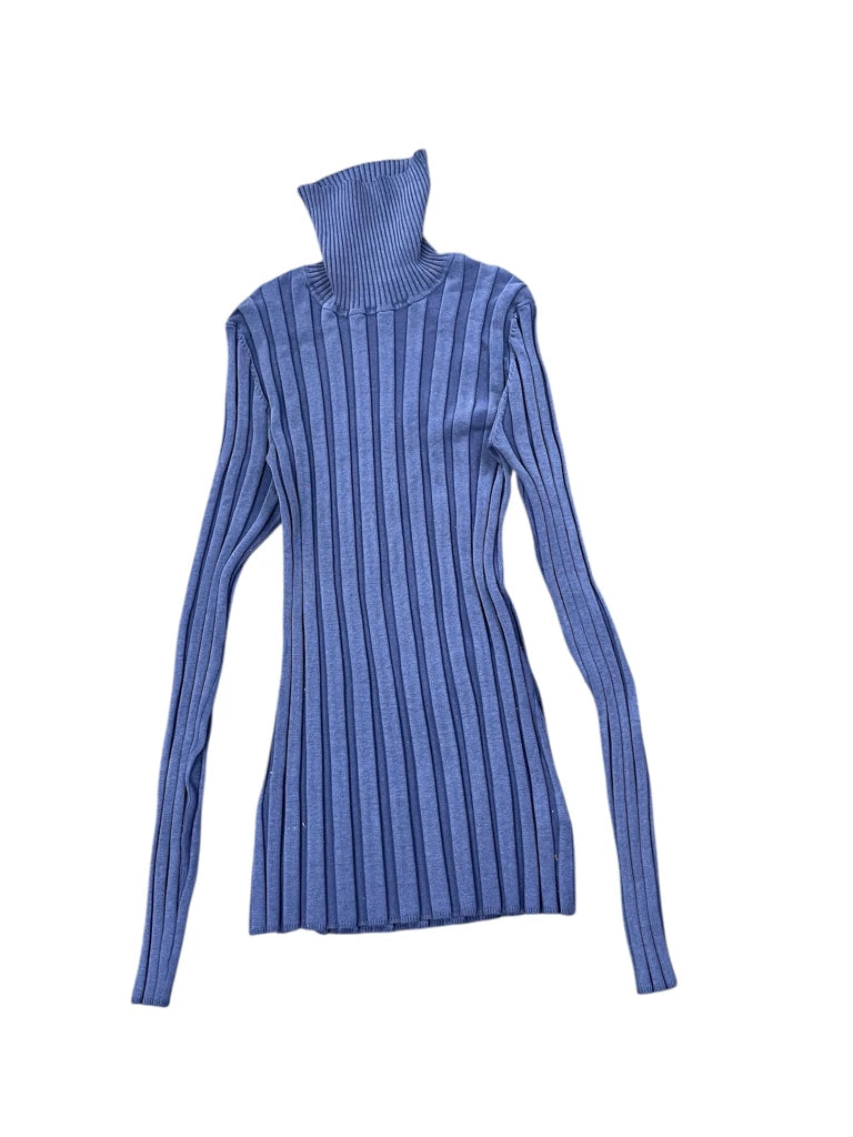 Midnight Ocean Blue Vintage Turtleneck (M)