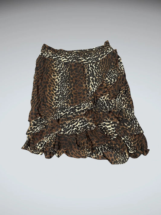Dark Rebel Cross Velvet Mini Skirt (M)