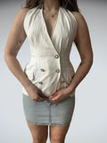 Halter neck vest