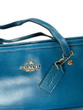 Coach Turquoise Leather Tote Bag (ONESIZE)