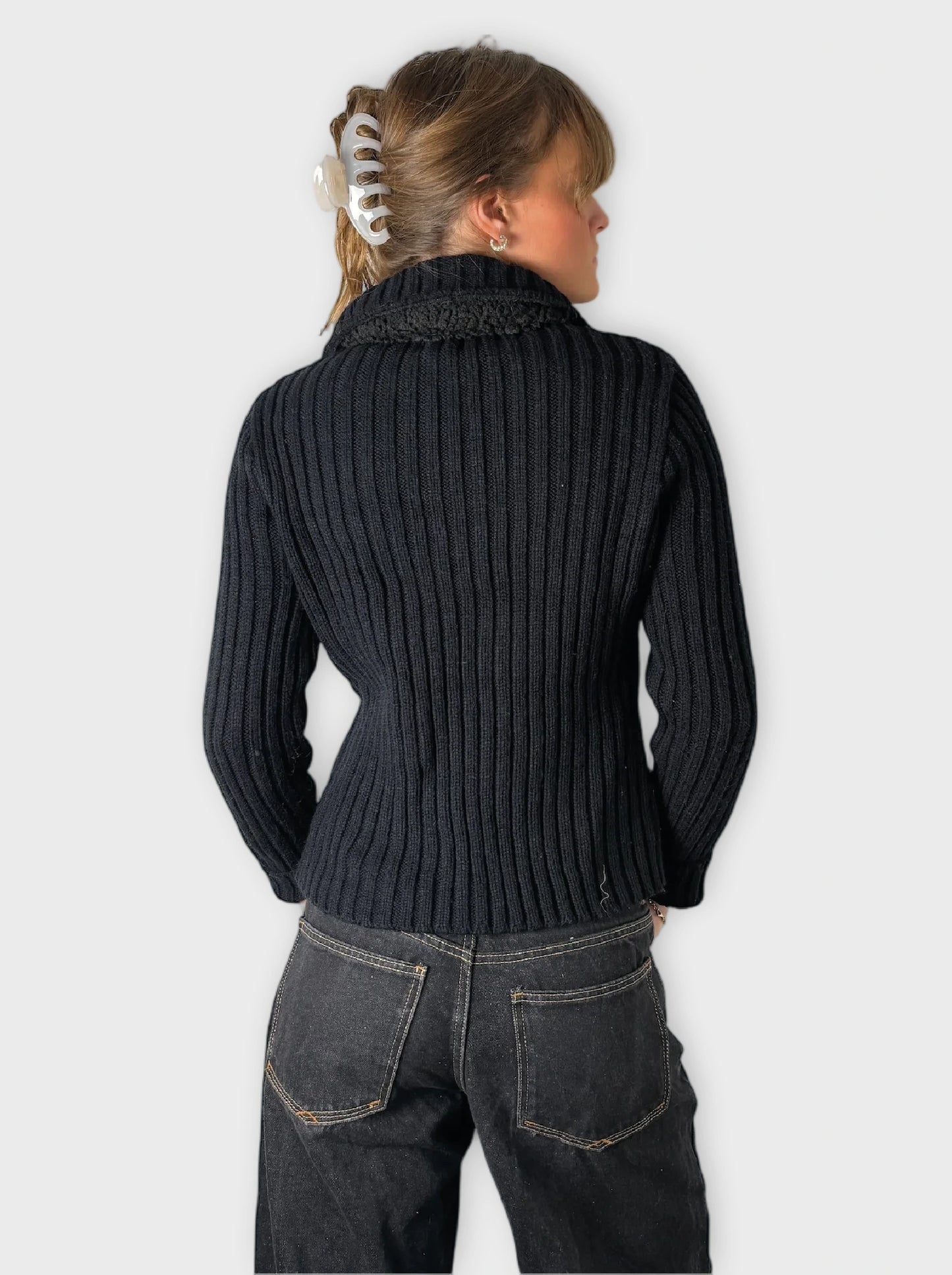 Joyce Leslie Black Faux Fur Jacket (L)