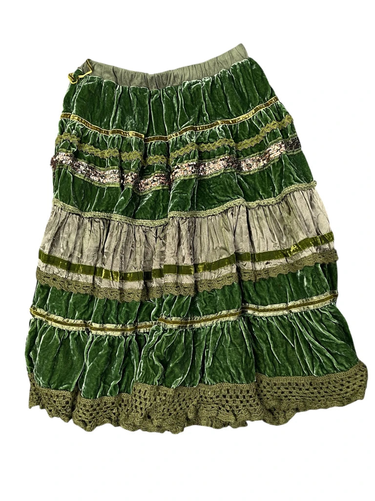 Green midi skirt by Ave 9th (M)
