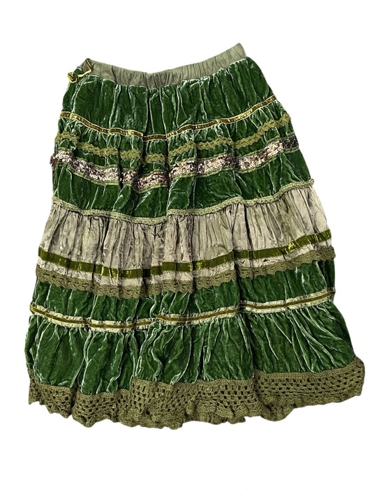 Green midi skirt by Ave 9th (M)