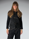 Joyce Leslie Black Faux Fur Jacket (L)