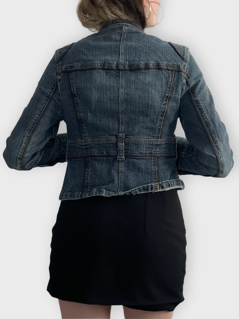 highway boss – cropped jean jacket (M)