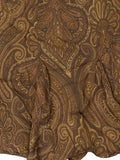 Vintage Brown Paisley Silk Skirt (S)