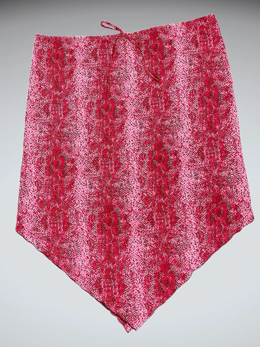Pink midi skirt with feminine flow by X Hilaration (L)