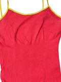 Pink Contrast Strap Y2K Camisole (S)
