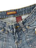 ZD Light Wash Raw Hem Denim Hotpants (S)