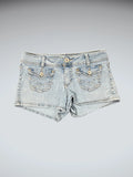 LEI Light Wash Vintage Denim Hotpants (S)