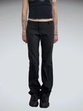 striped elegant pants (L)