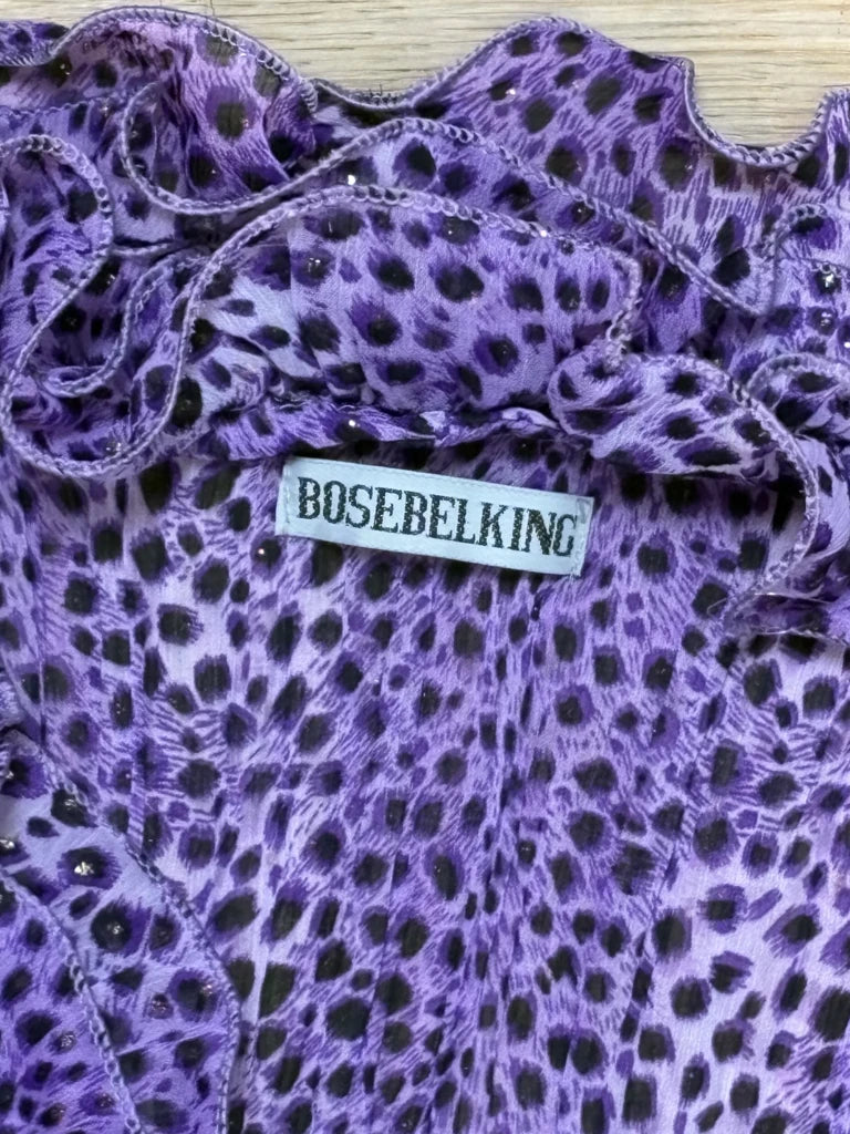 Y2K Leopard Top