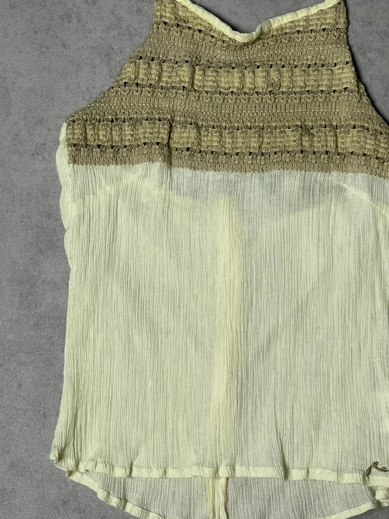 beach knit and cotton top