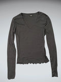 John Colt Cali Black V-Cut Vintage Top (S)
