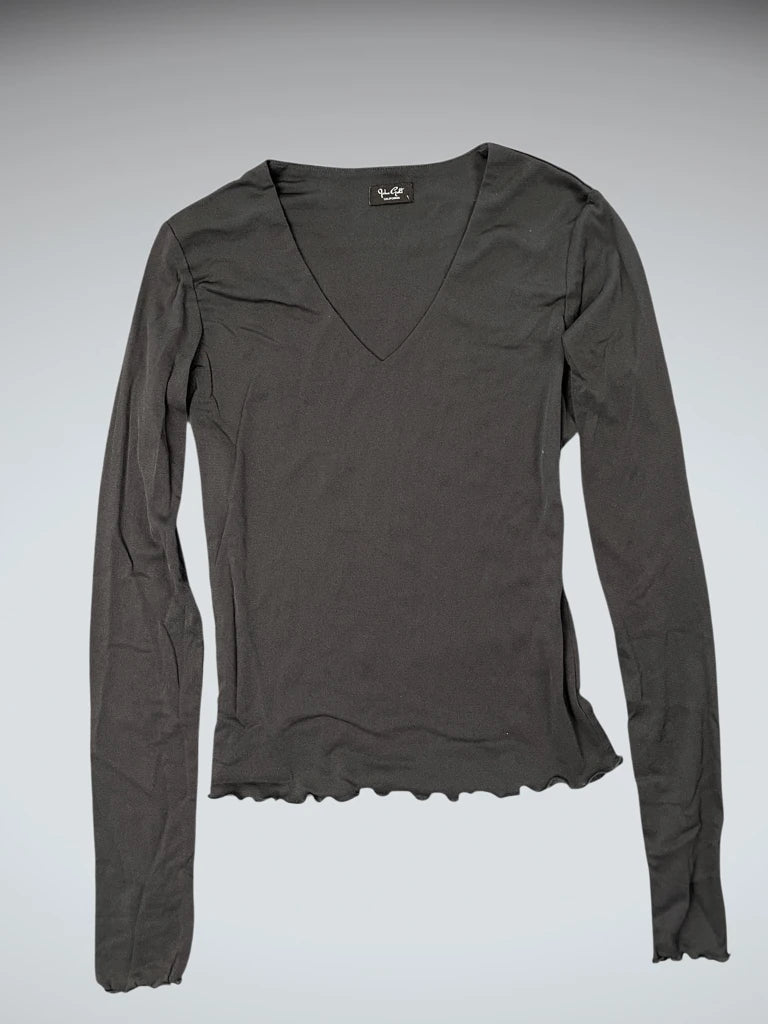 John Colt Cali Black V-Cut Vintage Top (S)