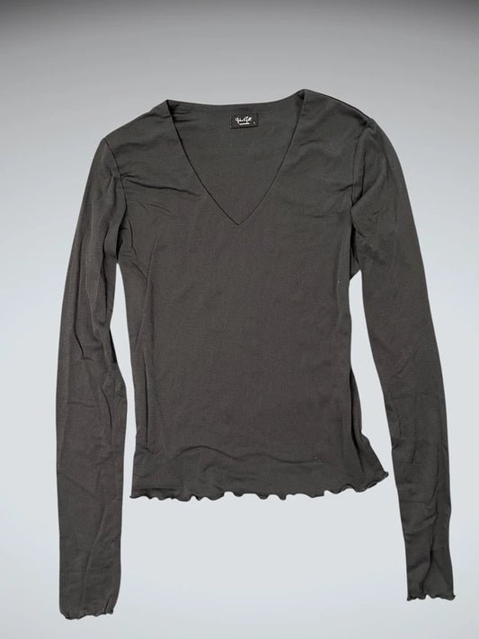 John Colt Cali Black V-Cut Vintage Top (S)
