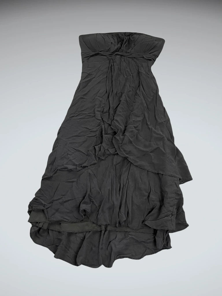 Midnight Grace Fitted Black Dress (S)
