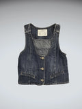 Mossimo Supply Co Blue Denim Vest Women (XL)