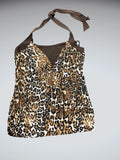 Leopard Halterneck Top (L)