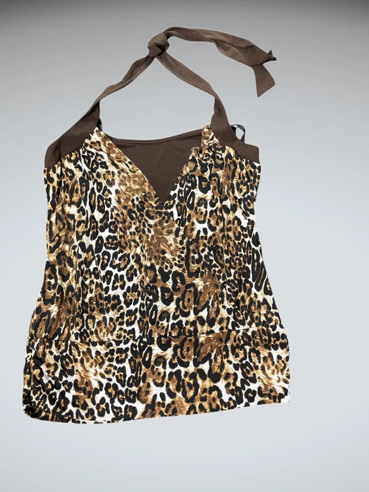 Leopard Halterneck Top (L)