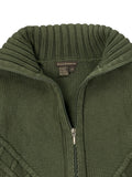 Royal Robbins Olive Green Textured Zip Sweater (M)