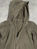 khaki crop hoodie (S)