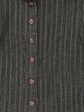 Hailee Elegant Black Vintage Dress Top (S)