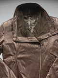 Dormeuril Brown Genuine Leather Jacket (M)