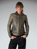 Oscar Leopold Washed Brown Vintage Jacket (S)