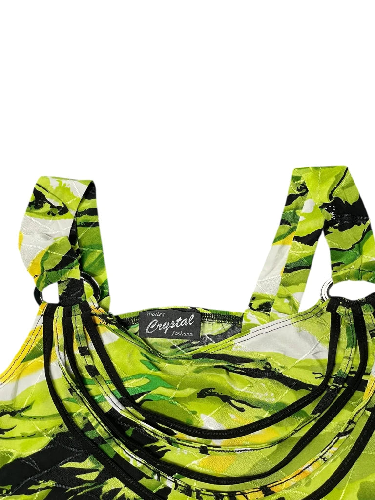 Neon Jungle Strappy Top (S)