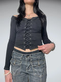 corset long sleeve top