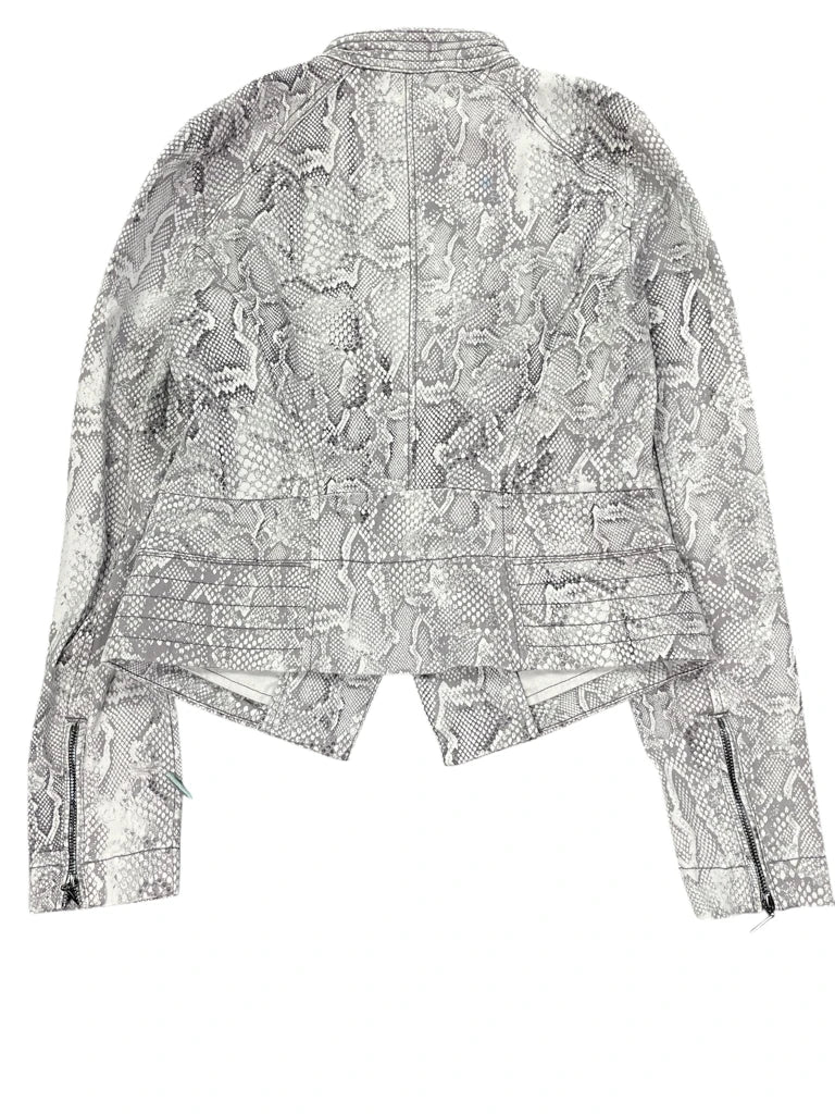 White House Black Market Snakeskin Moto Jacket (XS)
