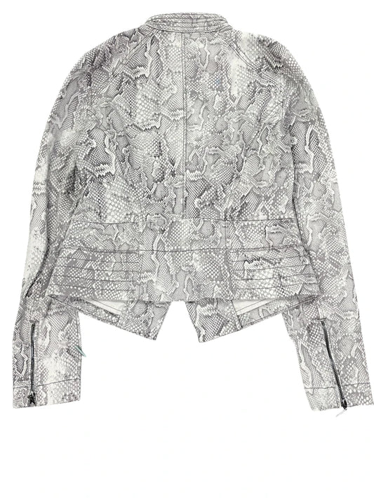 White House Black Market Snakeskin Moto Jacket (XS)
